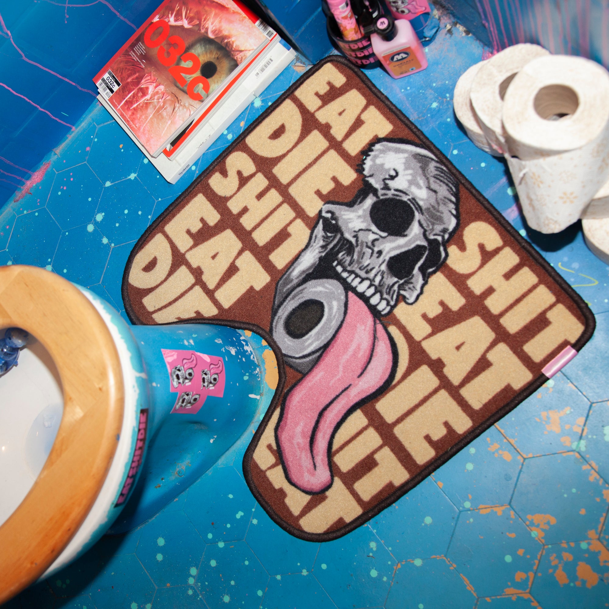 EAT/SHIT/DIE Toilet Rug