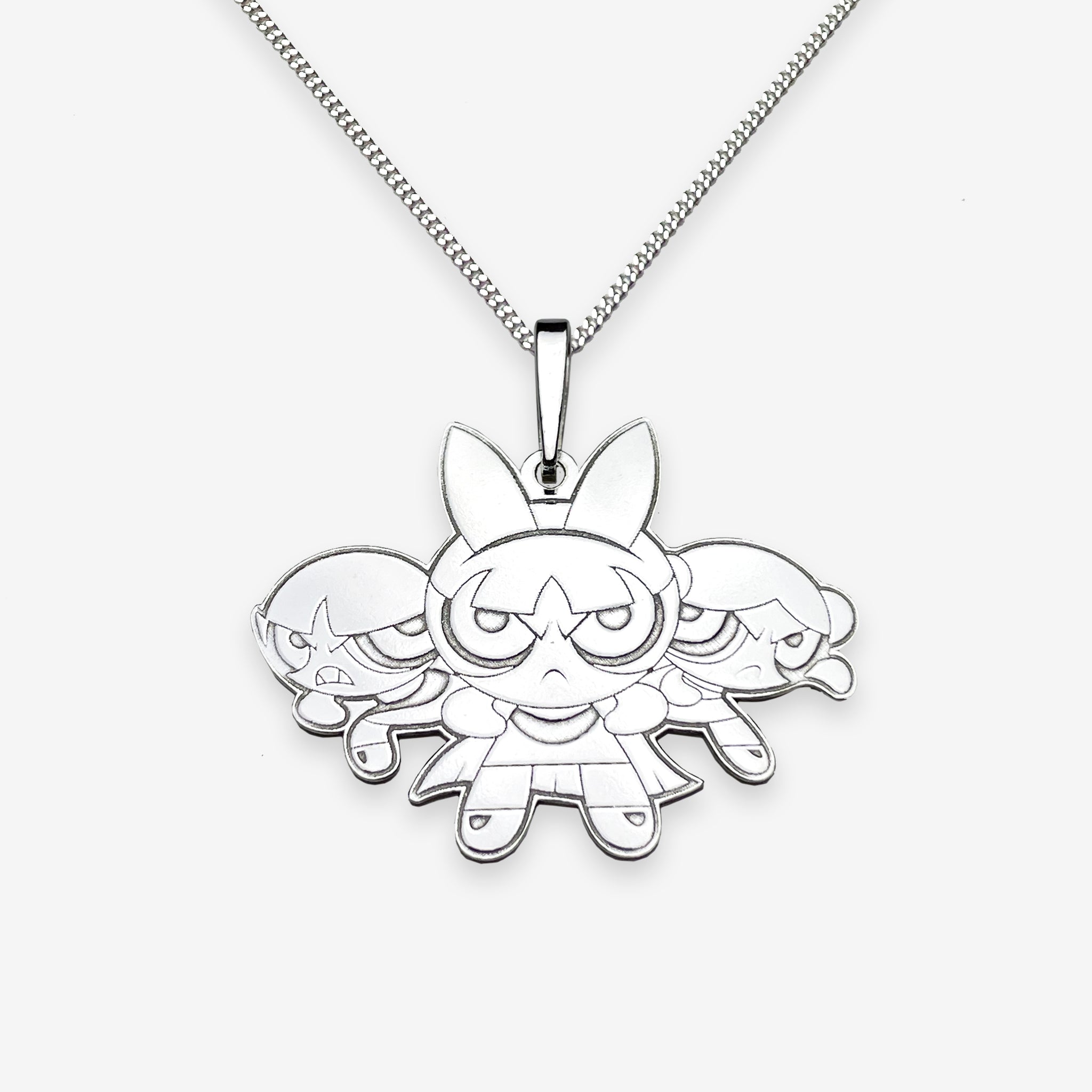 Powerpuff Silver Pendant